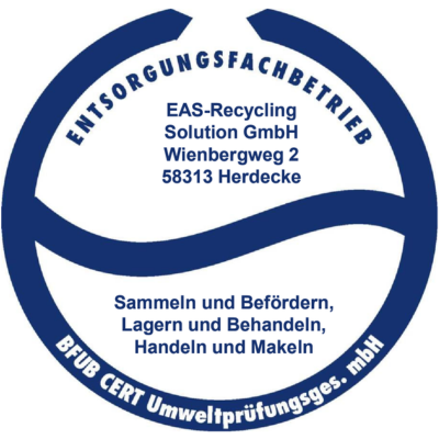 Zertifikat Entsorgungsfachbetrieb